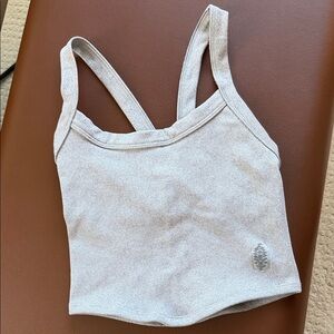 FP Movement by Free People Gray Crop Top